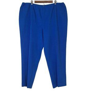 Barry Ashley Womens Trouser Dress Pants Blue Plus Size 32W